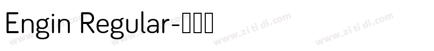 Engin Regular字体转换